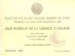 Jocs Florals de la Llengua Catalana (1952: Tolosa de Llenguadoc)
