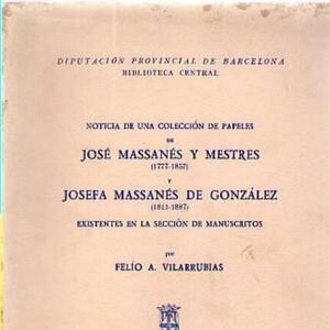 portada d'una obra sobre Josep i Josefa Massanés