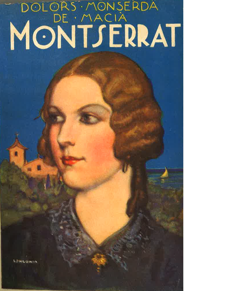 Portada de la novel·la La Montserrat, en l'edició de Barcelona, editorial Políglota, 1929