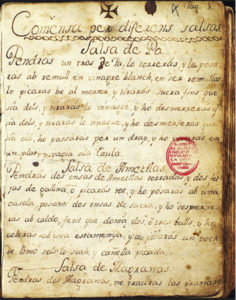 Ignasi Tolosa, Llibre de cuina. Barcelona, 1797