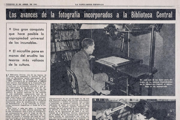 La Vanguardia Española, Año LXXXI, Número 30.755, 23 d’abril de 1965. Top: 07(46.71Bar)Van GFol (1941-1978)