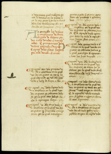 Ms. 473. Llibre de les revelacions de Sta. Angela de Fulgino