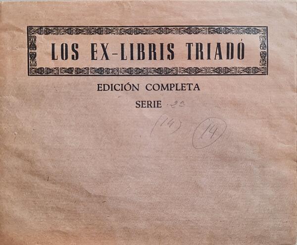 Portada amb el títol del llibre Los ex-libris Triadó